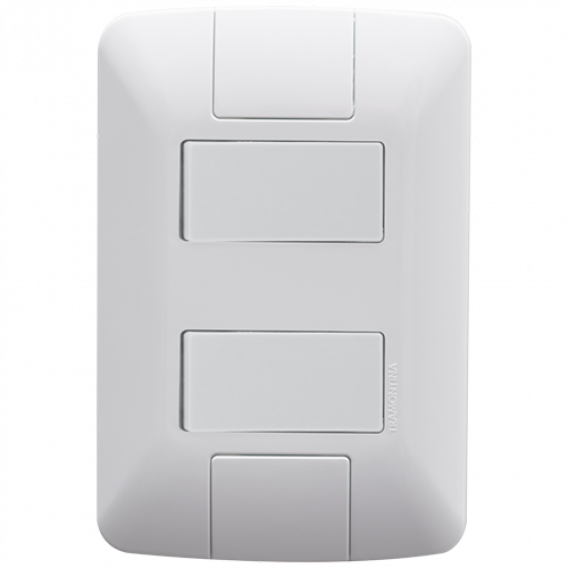 Cj Interruptor Duplo Simples 4x2 - Tramontina Aria